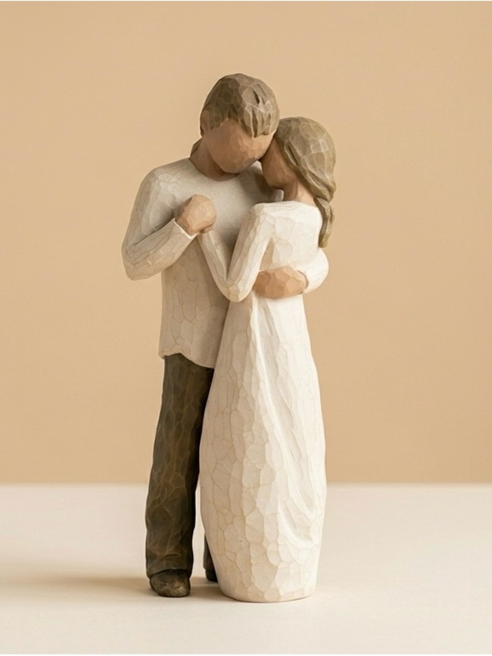 Willow Tree "Promise" 2003 Hand-Painted Figurine in Neutral Tone 9 inch
